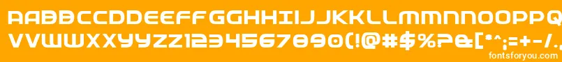 Fedservicebold Font – White Fonts on Orange Background