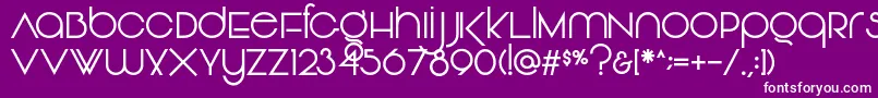 Vonique92Regular Font – White Fonts on Purple Background
