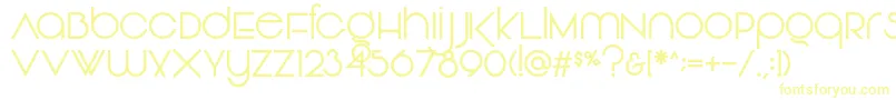 Шрифт Vonique92Regular – жёлтые шрифты
