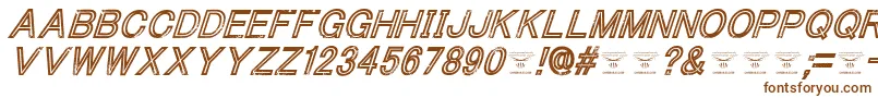 ThacoolkidzItalic-Schriftart – Braune Schriften