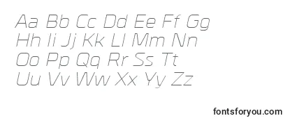 MetralLightitalic Font