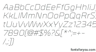  MetralLightitalic font