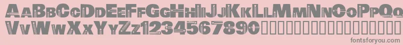 Electiontime Font – Gray Fonts on Pink Background