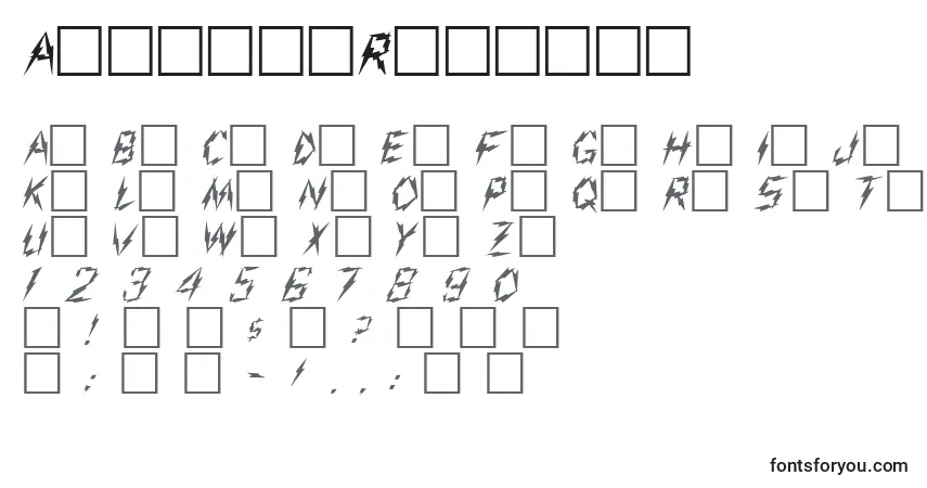 AdmiralRegularフォント–アルファベット、数字、特殊文字