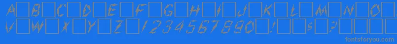 AdmiralRegular Font – Gray Fonts on Blue Background