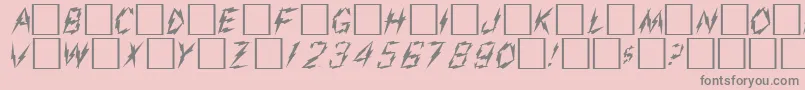 AdmiralRegular Font – Gray Fonts on Pink Background