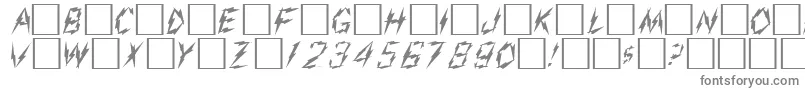 AdmiralRegular-fontti – harmaat kirjasimet valkoisella taustalla