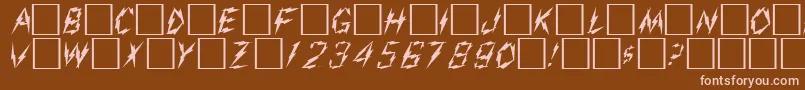 AdmiralRegular Font – Pink Fonts on Brown Background
