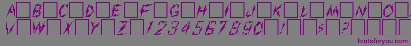 AdmiralRegular Font – Purple Fonts on Gray Background