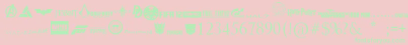 Moviesgames Font – Green Fonts on Pink Background