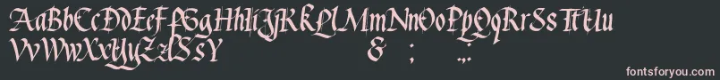 Watgoth1 Font – Pink Fonts on Black Background