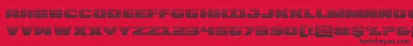 Bummergrad Font – Black Fonts on Red Background