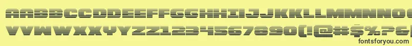 Bummergrad Font – Black Fonts on Yellow Background