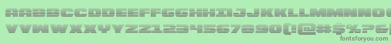 Bummergrad Font – Gray Fonts on Green Background