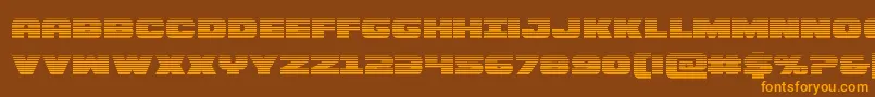 Bummergrad Font – Orange Fonts on Brown Background