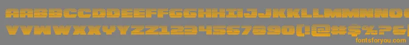 Bummergrad Font – Orange Fonts on Gray Background