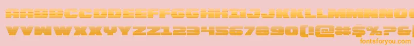 Bummergrad Font – Orange Fonts on Pink Background