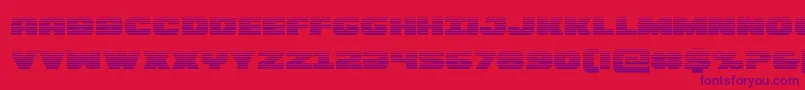 Bummergrad Font – Purple Fonts on Red Background