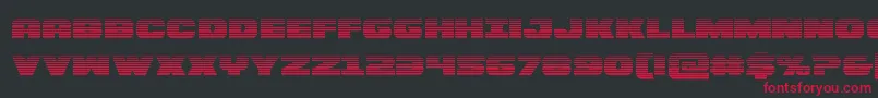Bummergrad Font – Red Fonts on Black Background