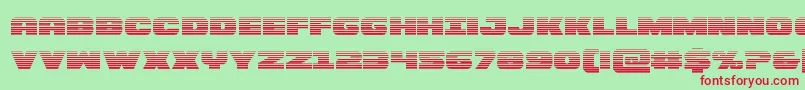 Bummergrad Font – Red Fonts on Green Background