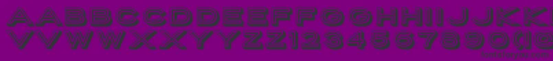 PorterSansInlineBlockWebfont Font – Black Fonts on Purple Background