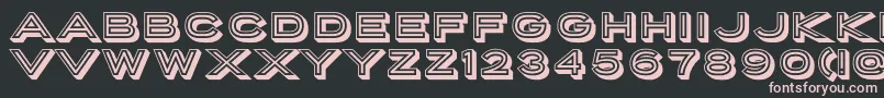 PorterSansInlineBlockWebfont Font – Pink Fonts on Black Background