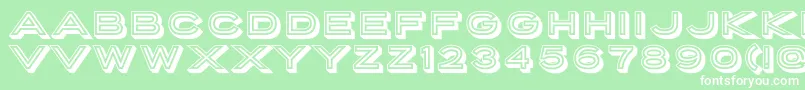 PorterSansInlineBlockWebfont Font – White Fonts on Green Background