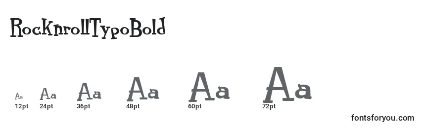 Размеры шрифта RocknrollTypoBold