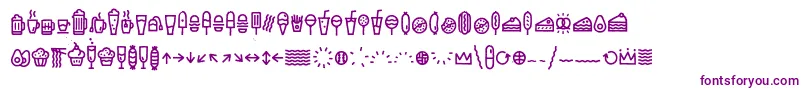 EscalopeCrustThreeIcons Font – Purple Fonts