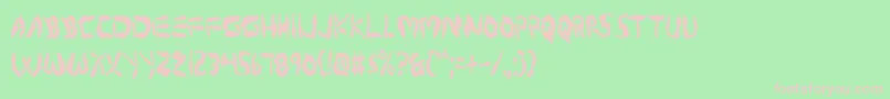 Protov2c Font – Pink Fonts on Green Background