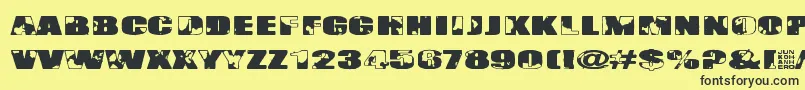 Singapore Font – Black Fonts on Yellow Background