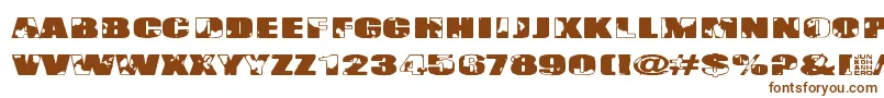 Singapore Font – Brown Fonts on White Background