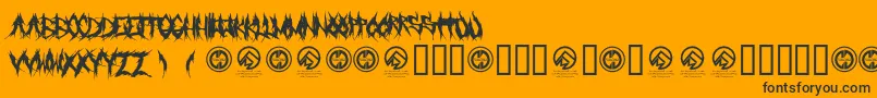 More about Grindmafia Font Grindmafia Font – Black Fonts on Orange Background