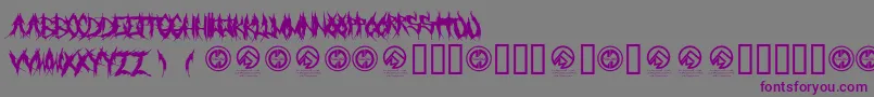 Grindmafia Font – Purple Fonts on Gray Background