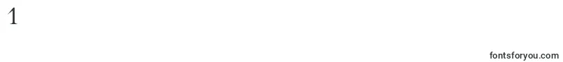 Stowe Font – Fonts for Digit 1