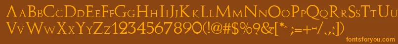 More about Stowe Font Stowe Font – Orange Fonts on Brown Background