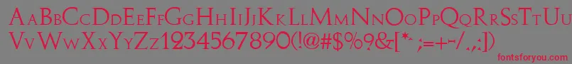 Stowe Font – Red Fonts on Gray Background