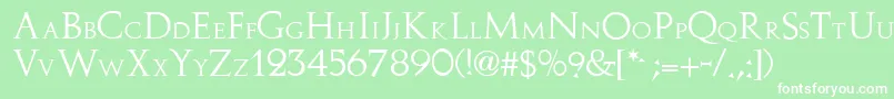 More about Stowe Font Stowe Font – White Fonts on Green Background