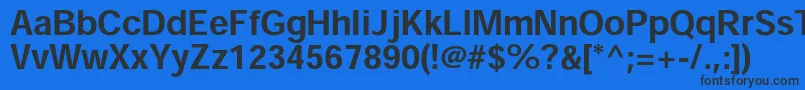 HeiseikakugostdW7 Font – Black Fonts on Blue Background