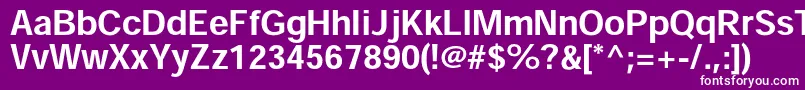 フォントHeiseikakugostdW7 – 紫の背景に白い文字