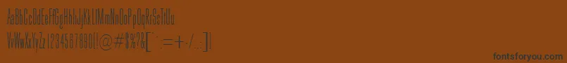 Czcionka GoldhawkRegularDb – czarne czcionki na brązowym tle