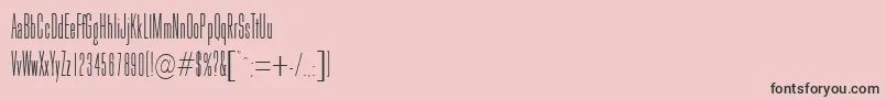 フォントGoldhawkRegularDb – ピンクの背景に黒い文字