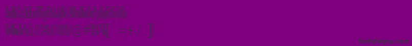 Шрифт GoldhawkRegularDb – чёрные шрифты на фиолетовом фоне