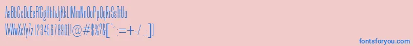 GoldhawkRegularDb-fontti – siniset fontit vaaleanpunaisella taustalla
