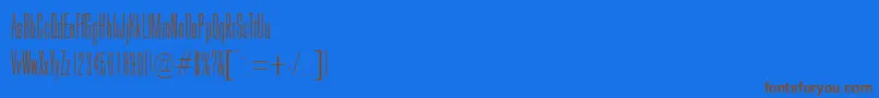 GoldhawkRegularDb Font – Brown Fonts on Blue Background