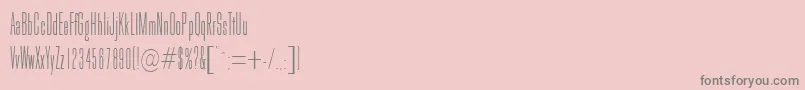 GoldhawkRegularDb Font – Gray Fonts on Pink Background