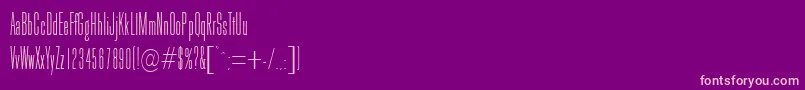 GoldhawkRegularDb-Schriftart – Rosa Schriften auf violettem Hintergrund