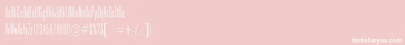 Czcionka GoldhawkRegularDb – białe czcionki na różowym tle