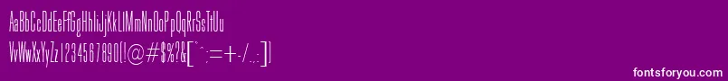 GoldhawkRegularDb Font – White Fonts on Purple Background