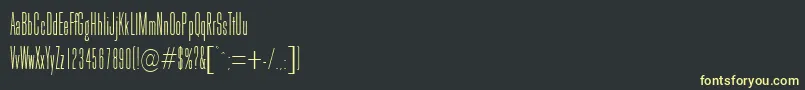 GoldhawkRegularDb Font – Yellow Fonts on Black Background